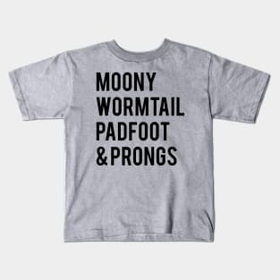 Moony Wormtail Padfoot and Prongs Kids T-Shirt